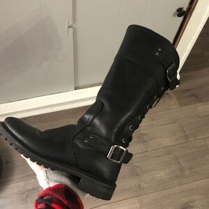 Women’s Harley Davidson Alexa Black Leather Riding Boots size 8